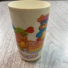 Vintage Deka Popples Plastic Cup 1986 Made in USA