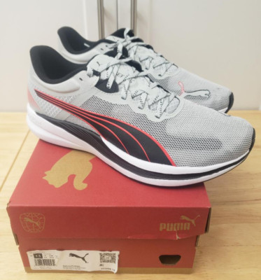 PUMA REDEEM PROFOAM RUNNING SHOES SIZE 9.5 ASH GRAY FIRE ORCHID BLACK