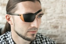 Eye Patch, Leather Eye Patch, Eyepatch, Slim Eye Patch, Unisex Eyepatch, One Eye