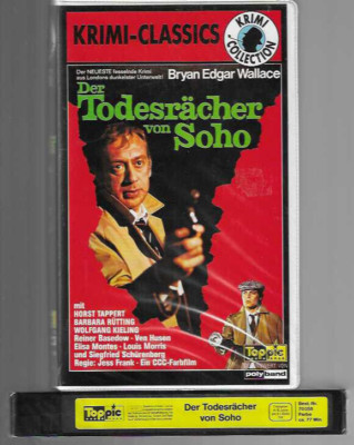 Jess Franco  Der Todesrächer von SOHO  Edgar Wallace  VHS Rarität  NEU  OVP