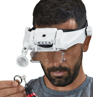 Head Lamp MAGNIFIER JEWELERS Magnifying Visor LED Light