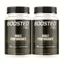 2-Pack Boosted Pro Capsules for Male Performance and Energy - 120 Capsules