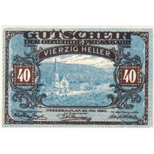 [#289558] Austria, Pressbaum, 40 Heller, 1921-07-31, UNC
