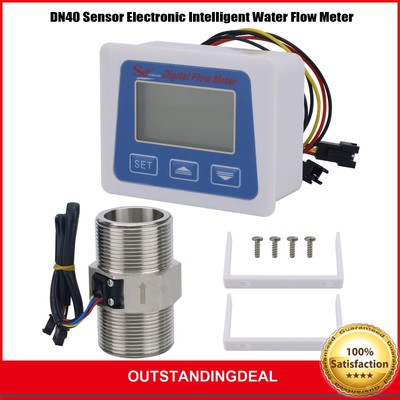 DN40 Sensor Electronic Intelligent Water Flow Meter Digital Display Flow Sensor