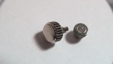 Unbranded Screwdown Crown and Tube. Crown (approx 5.37mm-5.5mm) for watch repair