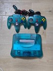 Nintendo 64 Clear Blue Console N64 Chose Original 2 Controller