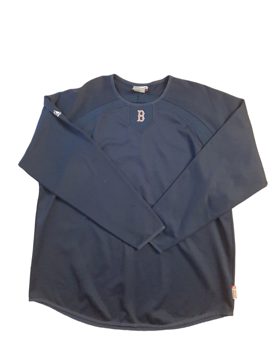 Boston Red Sox Majestic Therma base Blue pulover Sz Lg/XL | eBay