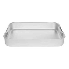 Aluminium Roasting Dish with Integrated Handles Roaster Pan Tray Oven Bakeware