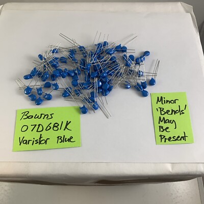 Bourns 07D681K Blue Varistor 8mm 100 Pcs. Electronics Computer Circuit Bd  #1051