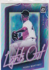 2021 OPTIC PRIZMS HOLO PEDRO MARTINEZ LIGHTS OUT BOSTON RED SOX PRIZM GE-3773