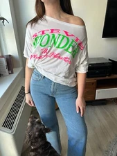 SUPER RARE! Stevie Wonder 1987 Euro "The Master Blaster" Vintage Concert Tee