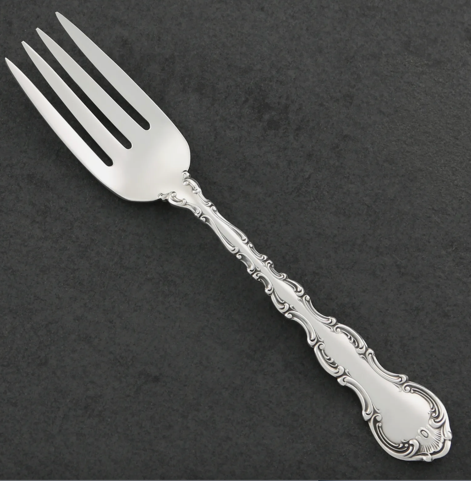 STRASBOURG Large Serving Spoon & Fork by GORHAM SILVER Sterling Silver