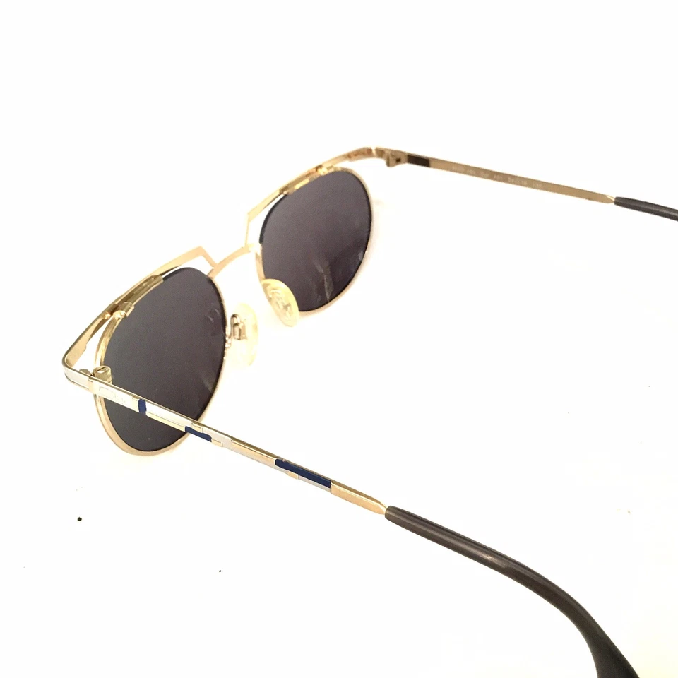 Gafas de sol Cazal 265 doradas/azules y blancas talla 54 mm marco nuevas Foto 3 de 4