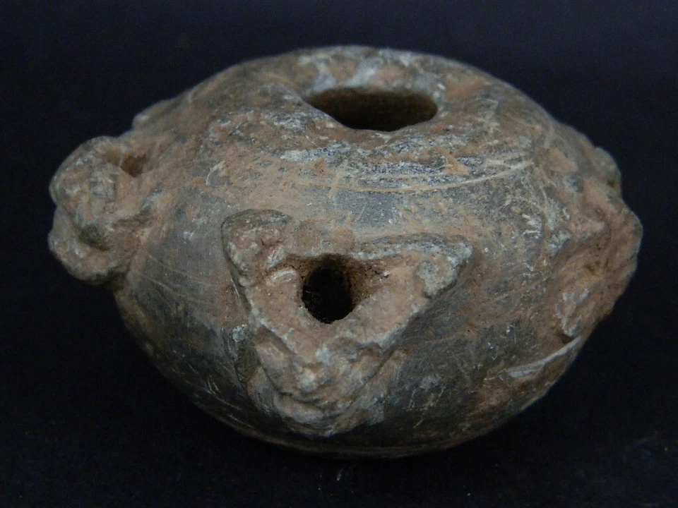 Древний зеленый Schist камень лампа Gandharan/Gandhara 100 AD #TR15171 - Изображение 3 из 4