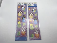 Baby Looney Tunes Stickers~Easter Eggs~Party Makers~Bugs~Taz~2 Sheets~1997~NOS