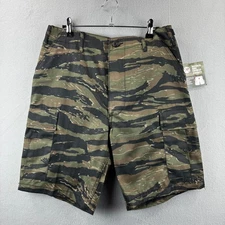 Tiger Stripe Camo Shorts Mens Small 30" Cargo Military Style BDU Rothco