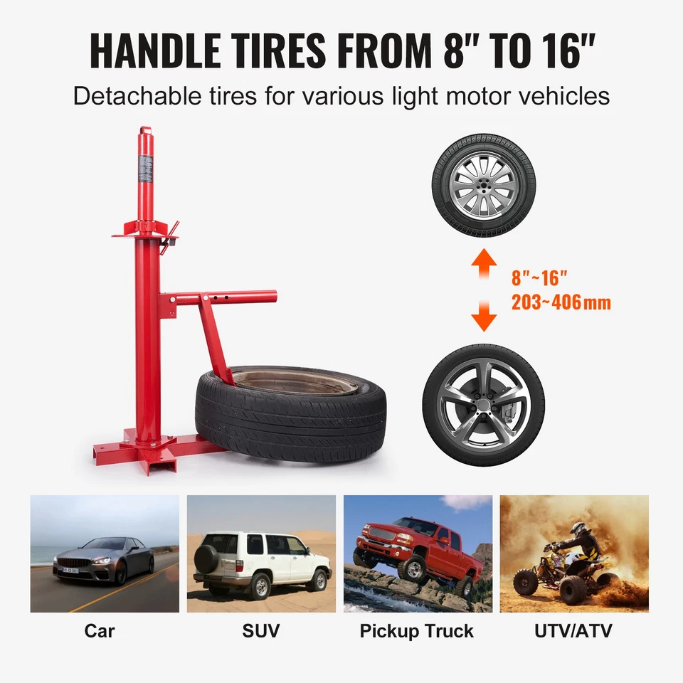 Portable Manual Tire Changer Bead Breaker Garage Tool for Car Truck Motorcycle - Image 3 of 4