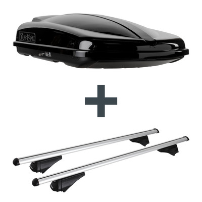 Dachbox Topbox TopBox 480 + Dachträger Menabo Tiger für VW Golf Sportsvan AM1 NP