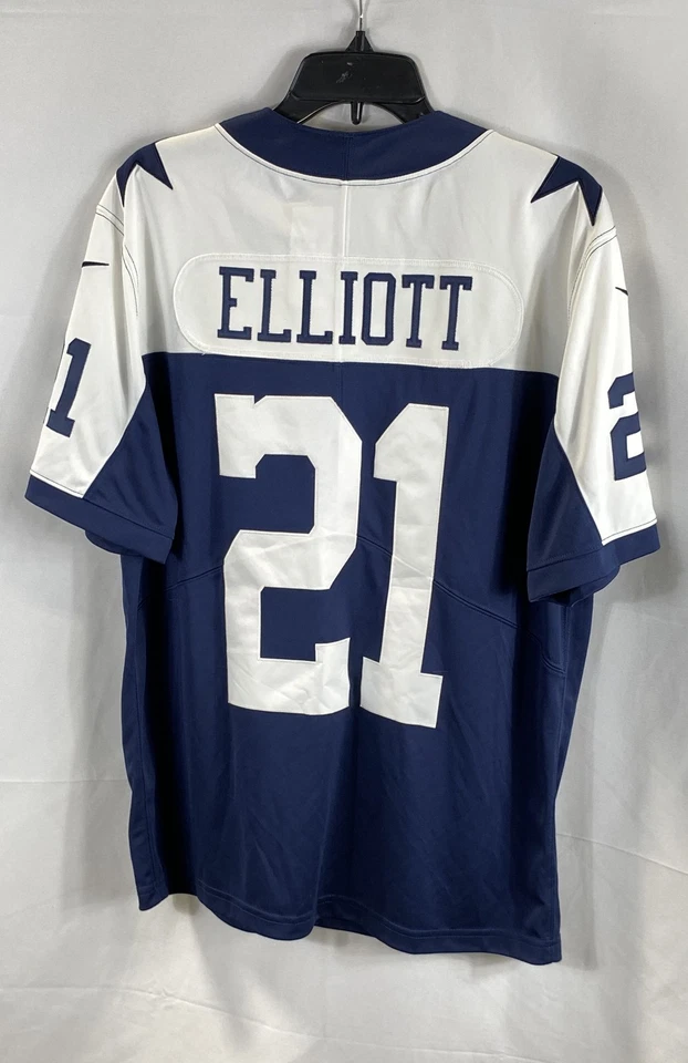 Camiseta deportiva Nike Cowboys para hombre azul Ezekiel Elliott #21 talla L Foto 2 de 4