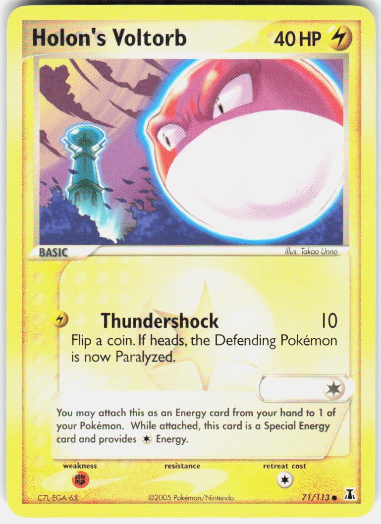 Holon's Voltorb 71/113 Delta Species Pokemon