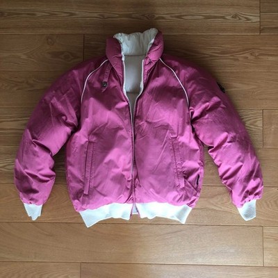 MONCLER ASICS Ivory Reversible Puffer Down Jacket Vintage From