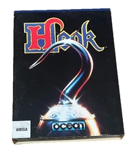 Vintage HOOK GAME Amiga Big Box Complete Box/Manuals/Disks VG Condition OCEAN