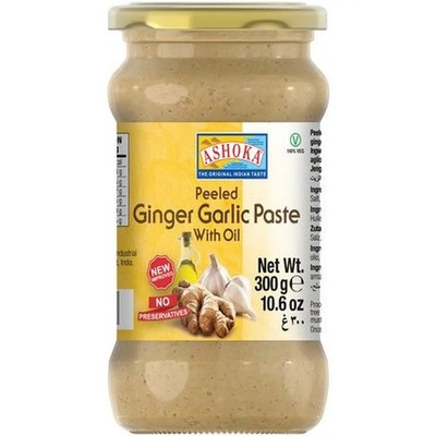 ASHOKA Indian Ingwer-Knoblauch Paste | Ginger and Garlic Paste in Oil 300 g
