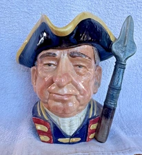 Royal Doulton Guardsman Williamsburg D6568  Large Character Jug