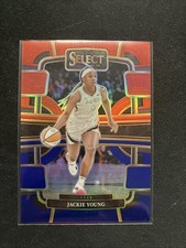 2024 Panini Select WNBA - Concourse Jackie Young #38 Red & Blue Prizm /399