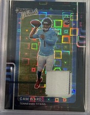 2025 Panini Optic  Donruss Threads Cam Ward Patch Black Pandora #/25