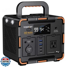 300W Portable Power Station, Solar Generator 259Wh, 70,000mAh LiF