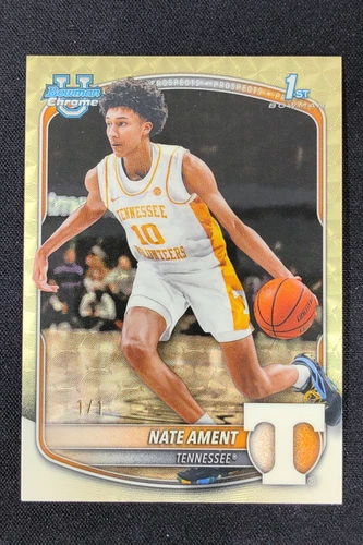 2025-26 Topps Bowman 1st Nate Ament Chrome Prospects Superfractor 1/1 #BCP-5 - Picture 1 of 4