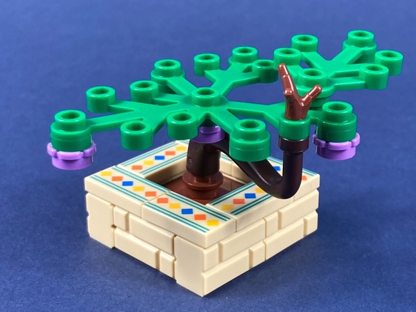 Lego® Bonsai Baum Tree Pflanze Blume Mauer Fassung Beige Stein Fliese FüR Figur-image