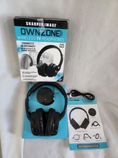 Sharper Image Own Zone WN011112 Own Zone Black Wireless TV Headphones