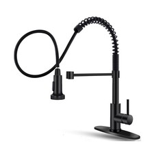 OWOFAN Black Kitchen Faucet with Pull Down Sprayer Stainless St... FAST USA SHIP