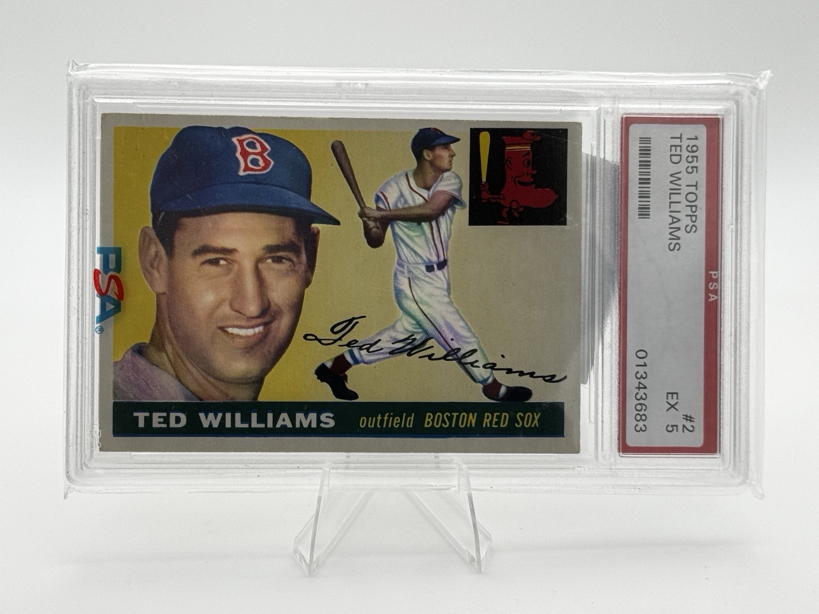 1955 Topps - Ted Williams #2 PSA 5 EX
