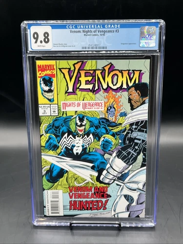 Venom: Nights of Vengeance #3 (Marvel Comics Oct 1994) CGC Graded 9.8 Wht Pgs