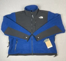 The North Face Retro Denali Jacket Women Sz L Estate Blue Fleece Stand Collar
