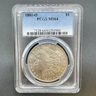 1881-O Morgan Silver $1 Dollar, Better Early New Orleans Issue, PCGS MS64 11XCA2