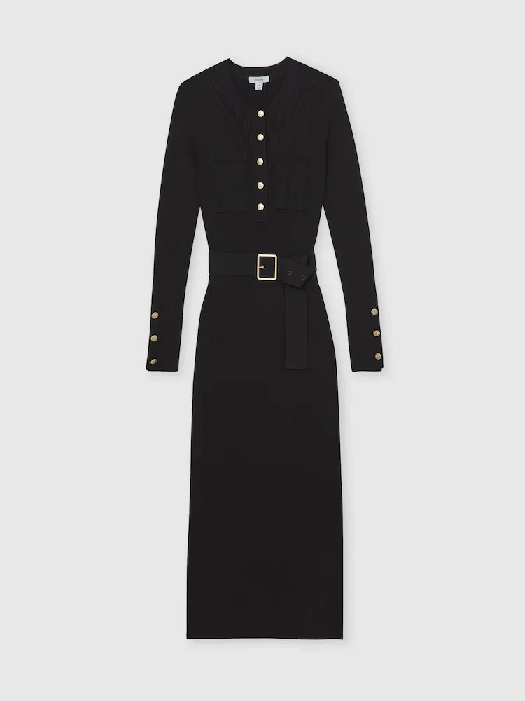 green emerald velvet dress Reiss