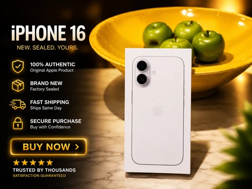Apple iPhone 16 - 128 GB - White Unlocked