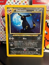 2001 POKEMON NEO DISCOVERY UMBREON HOLO CARD 13/75 NM/LP