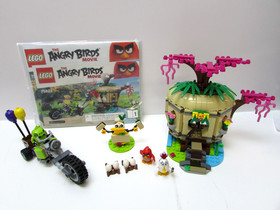 Lego 75823 The Angry Birds Movie Bird Island Egg Heist 100% Com w/Manual Sticker