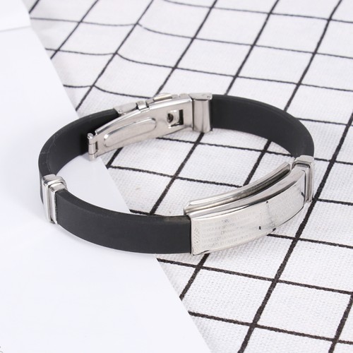 Cross Bracelet Man Miss Daily Verse Men's Stainless Steel Hand Jewelry - Picture 4 of 11