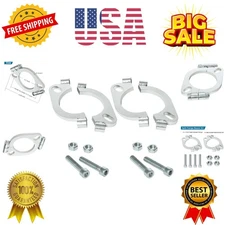 3-1/2 inch , 2 Bolt 3.5"/89mm Exhaust Flange Flat Oval Repair Replacement Kit...