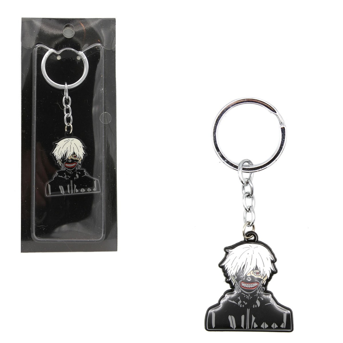 WHITE HAIRED KANEKI KEN Tokyo Ghoul 1.5 in. Key Chain (Eyepatch