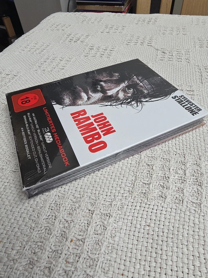 John Rambo - Uncut - 4K Ultra HD + Blu-ray - Limited Mediabook - New Sealed  - Bild 4 von 4