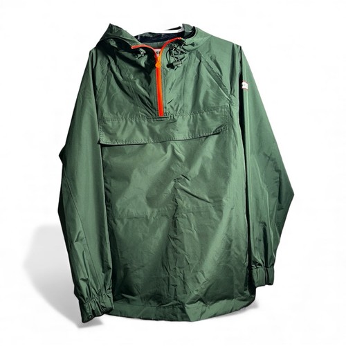 Hunter x Target Rain Jacket Men's Green Orange Rain Jacket Hood Small Pullover