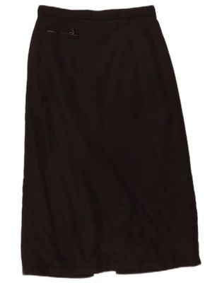Marella Damen Midi Rock UK 6 XS W26 Schwarz Polyamid BZ12