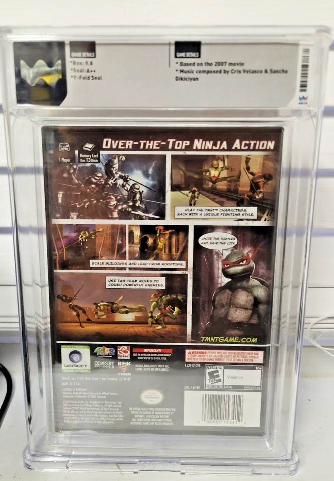 TMNT - Nintendo GameCube GC, 2007 UBISOFT Sealed  WATA 9.8 A++ - Image 2 of 4